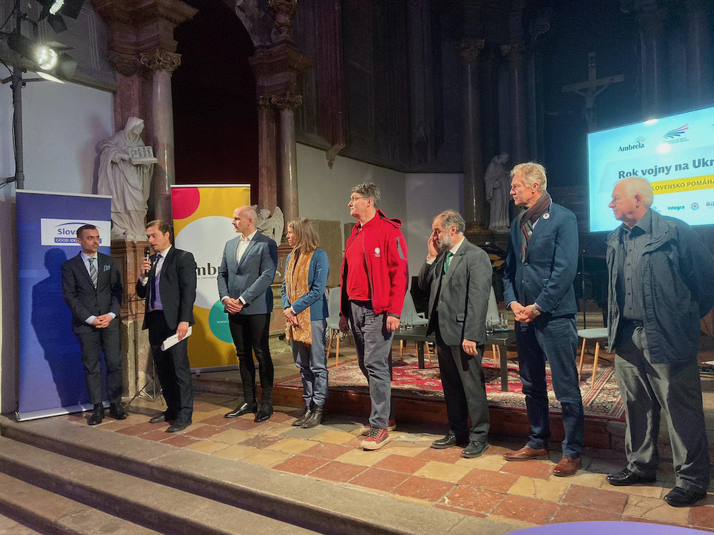 Ocenenie členov Ambrely za pomoc Ukrajine vo februári 2023