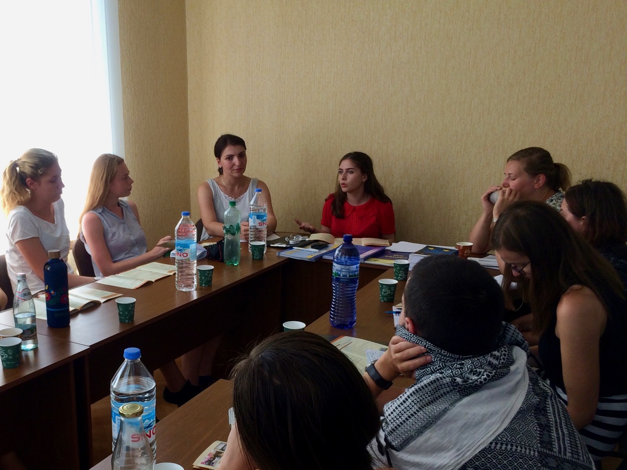 Palacky University students visiting Fund of Women entrepreneurs in Kutaisi