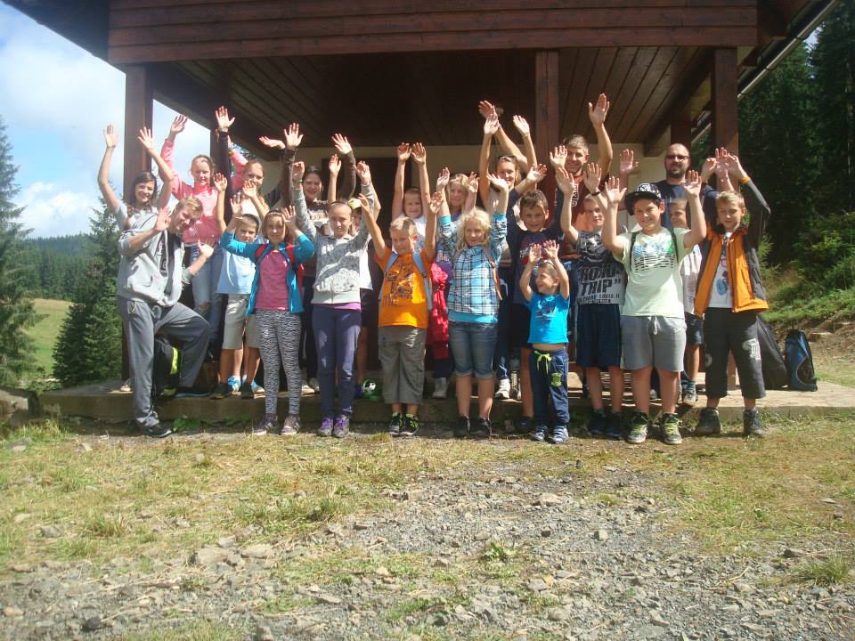 Obr. 3. Letný tábor 2014 Závratné - záverečná fotografia tábora eRkárov z Betlanoviec (súkromný archív autora).