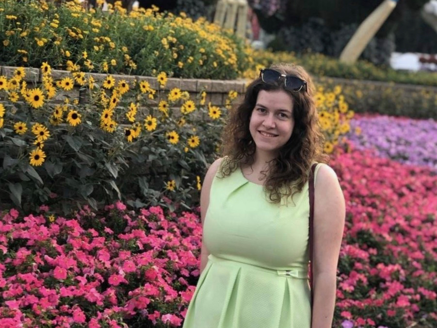 Slovak volunteer Anna Hrubonova in Lebanon
